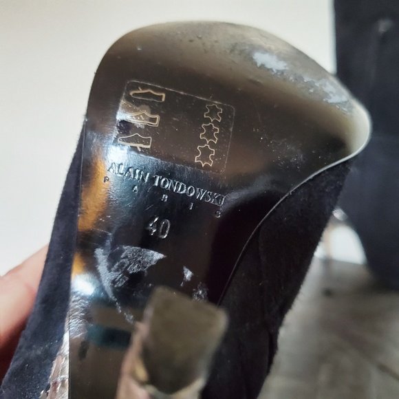 Alain Tondowski Black Leather Boots - Picture 5 of 5